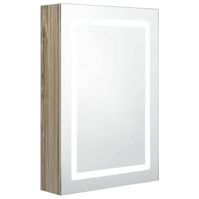 vidaXL Spiegelschrank LED Bad Spiegelschrank Eichenoptik 50x13x70 cm Badezi günstig online kaufen