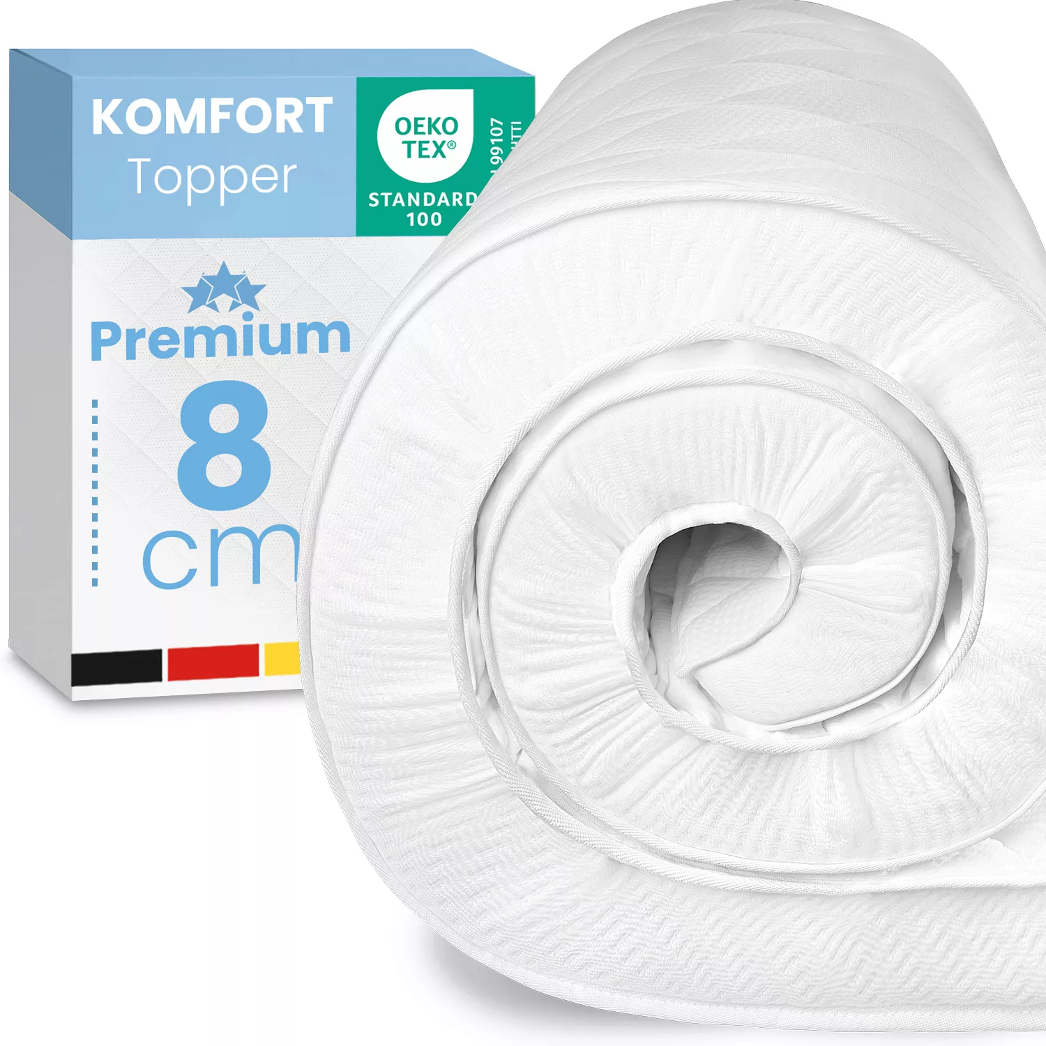 Bestschlaf Komfortschaum Topper Matratzenauflage, 8 cm dick, 90x190 cm günstig online kaufen