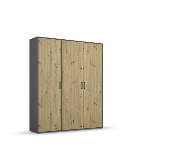 freiraum Drehtürenschrank Voyager 4 Böden, 1 Stange, Eiche Artisan Dekor / günstig online kaufen