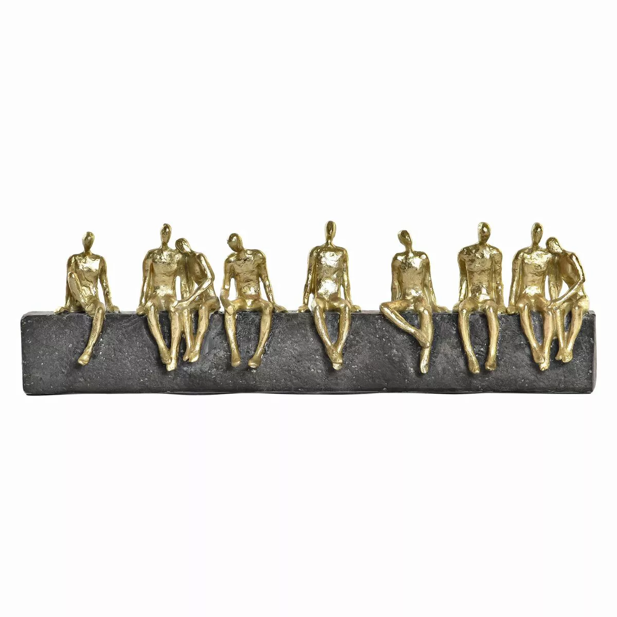 Deko-figur Dkd Home Decor Golden Harz Dunkelgrau Menschen Moderne (45,3 X 6 günstig online kaufen