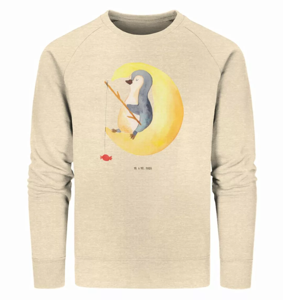 Mr. & Mrs. Panda Longpullover Größe L Pinguin Mond - Natural Raw - Geschenk günstig online kaufen