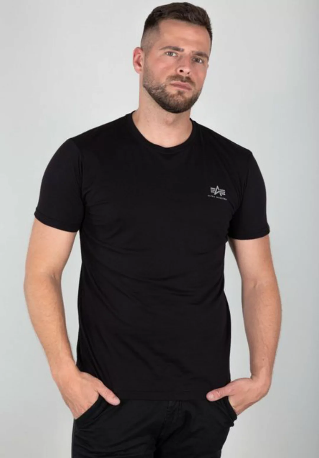 Alpha Industries T-Shirt Alpha Industries Men - T-Shirts Basic T SL Foil Pr günstig online kaufen