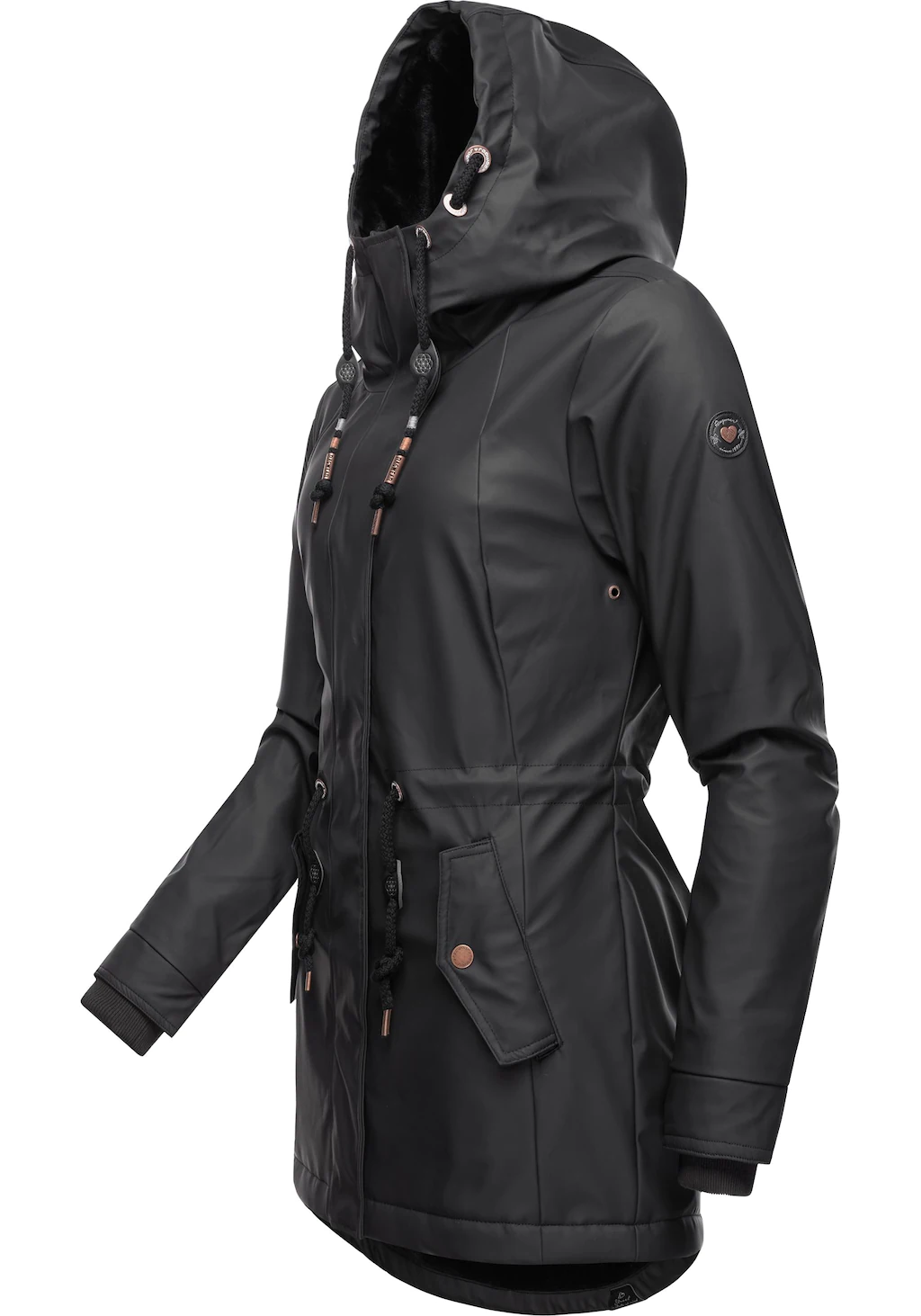 Ragwear Regenmantel "Monadis Rainy Intl.", modischer Regenparka mit kuschli günstig online kaufen