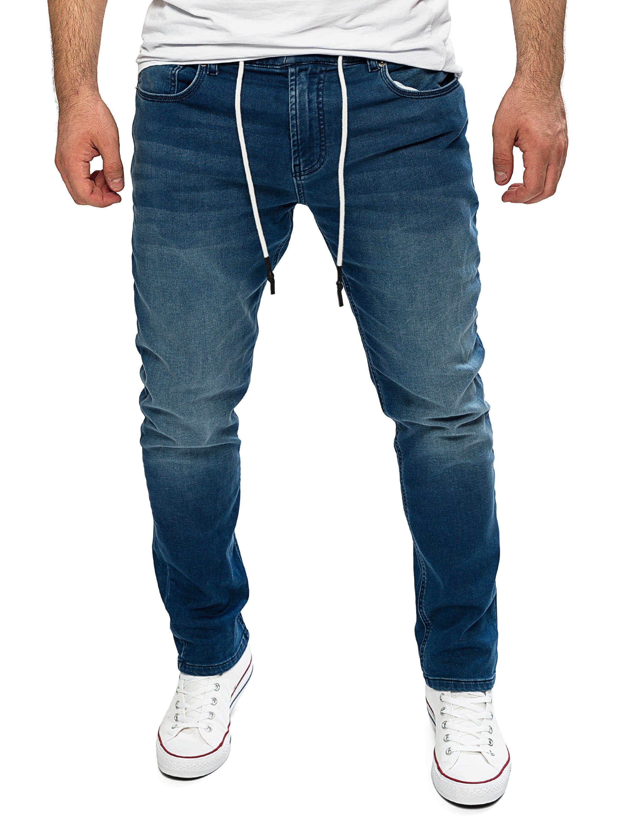 Yazubi Slim-fit-Jeans Herren Sweathose in Jeansoptik günstig online kaufen