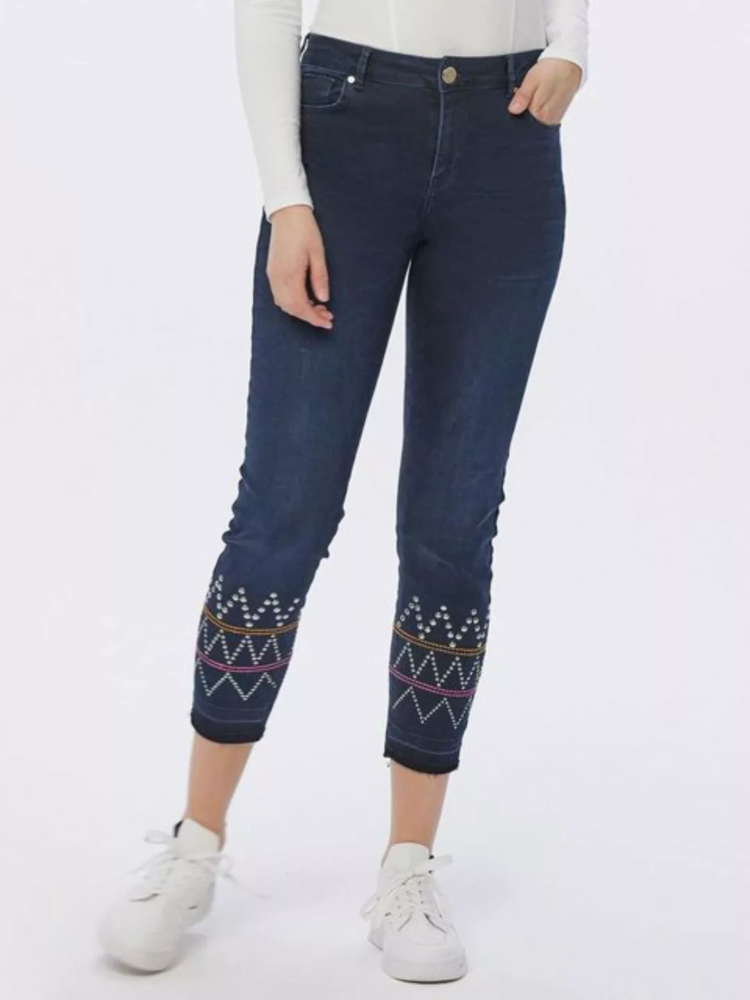 atinka 7/8-Jeans Ankle-Jeans mit Stickerei günstig online kaufen