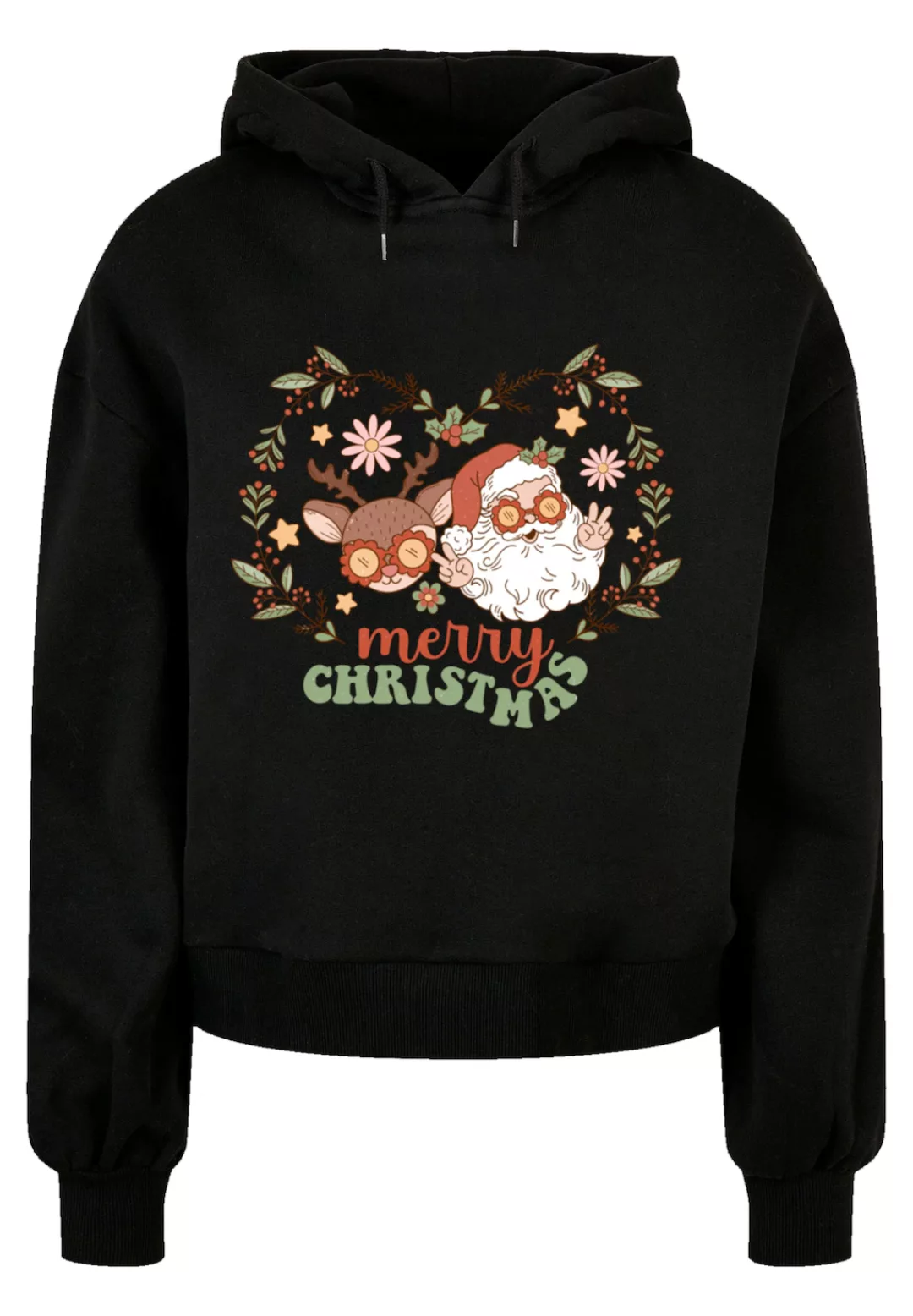 F4NT4STIC Kapuzenpullover "Weihnachten Hippie Santa And Reindeer", Premium günstig online kaufen