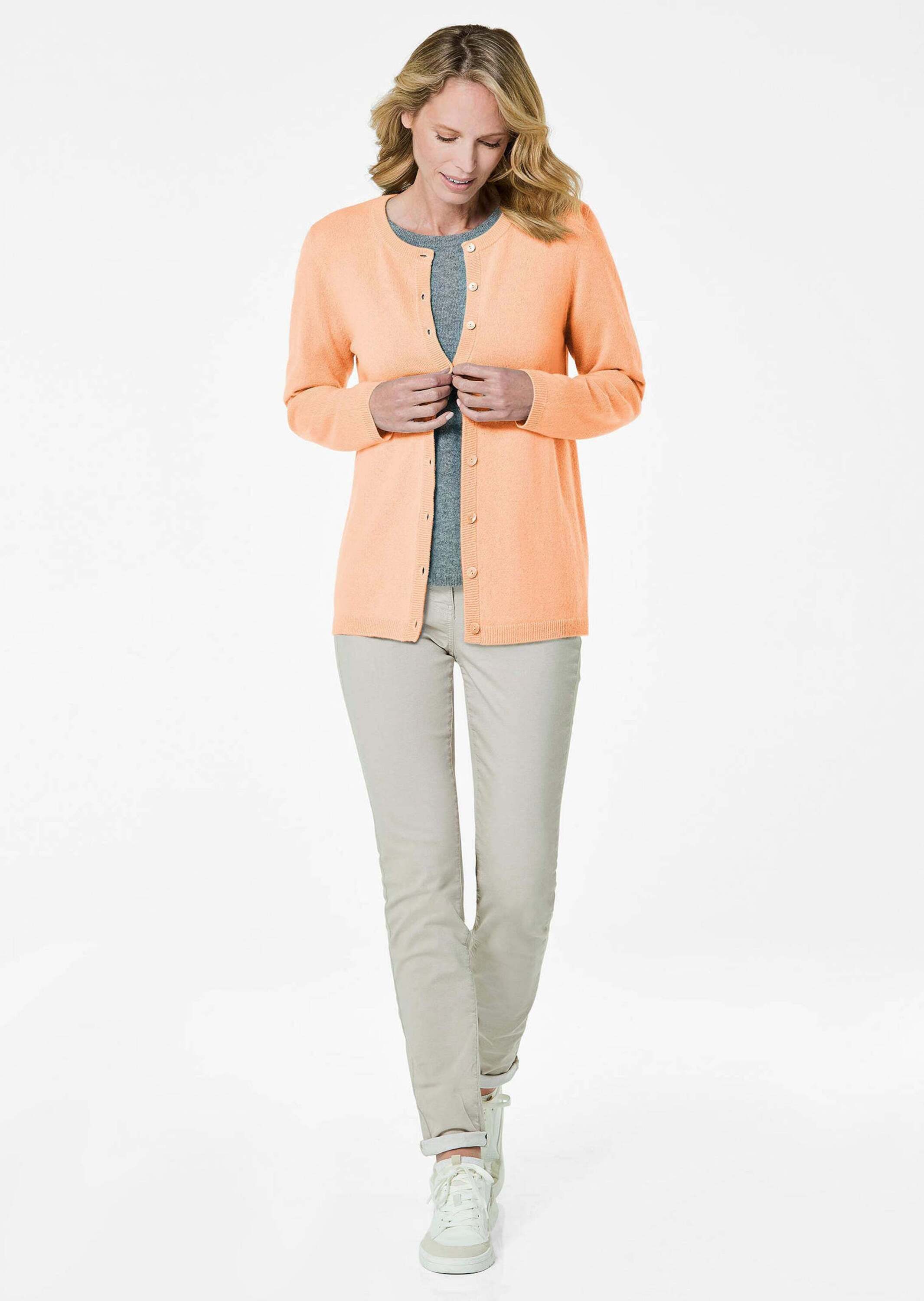 GOLDNER Strickjacke Kaschmirstrickjacke mit Rundhalsausschnitt günstig online kaufen