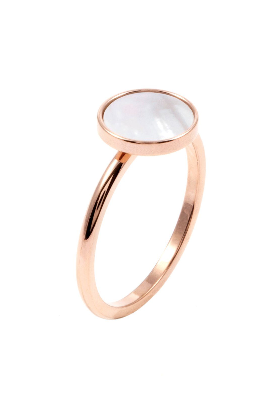 Hey Happiness Fingerring Kreis Muschel 18K günstig online kaufen