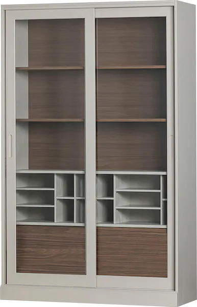 WOOOD Vitrine "James", mit Glas, viel Stauraum, H 200 cm x B 125 cm günstig online kaufen