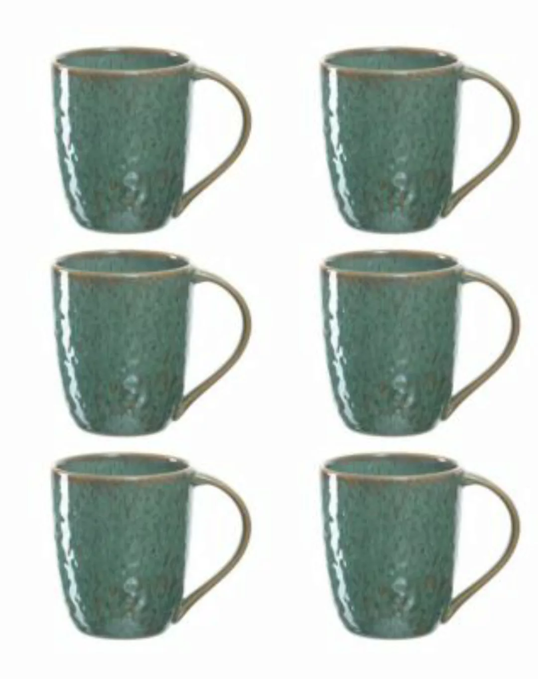 LEONARDO MATERA Keramikbecher 430 ml rosa 6er Set Kaffeebecher günstig online kaufen