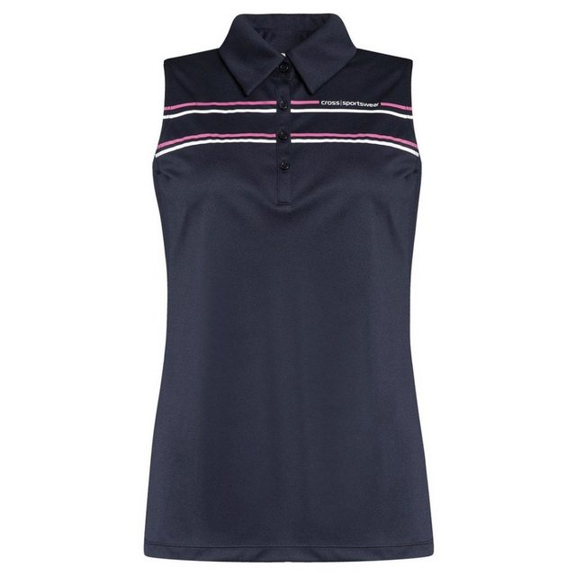 CROSS Poloshirt Cross Primus Sleeveless Polo Navy günstig online kaufen