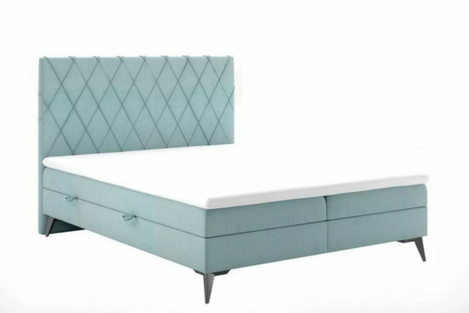 JVmoebel Boxspringbett Schlafzimmer Luxus Möbel Polster Stoff Modern Design günstig online kaufen