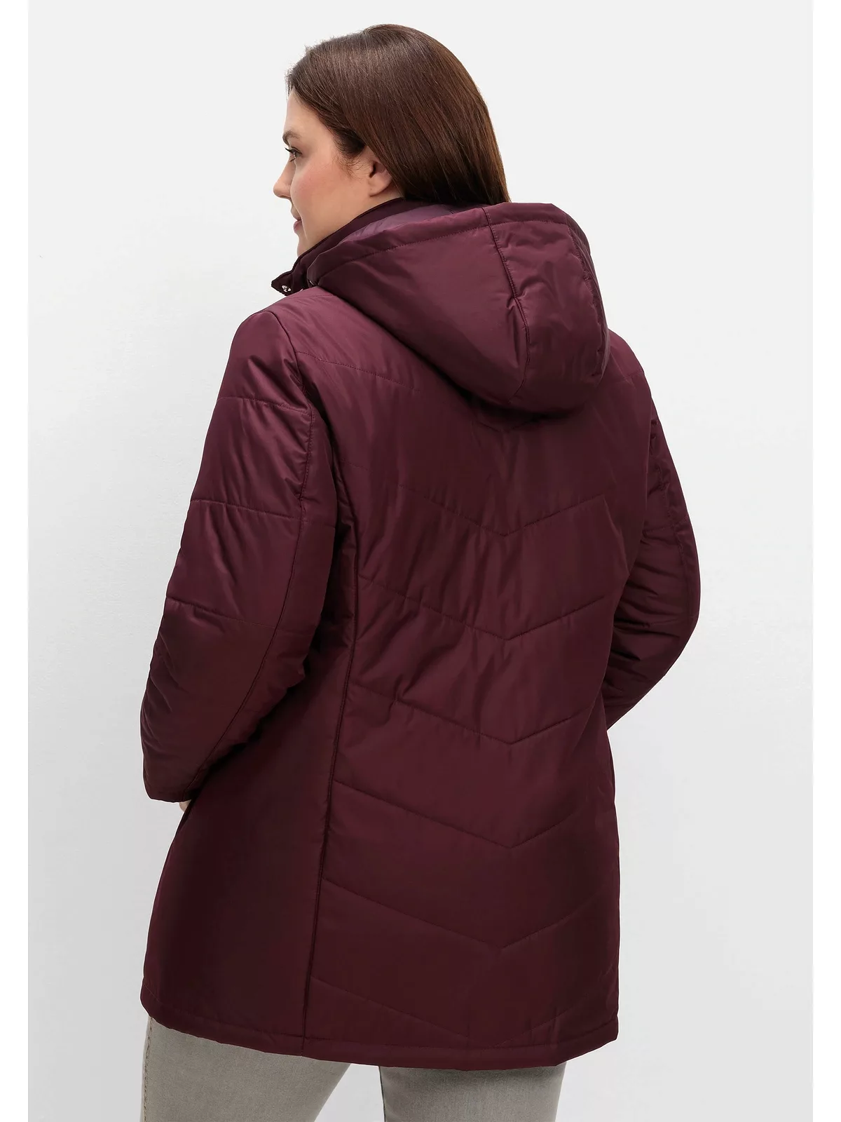 Sheego Steppjacke "Große Größen", mit Kapuze, mit abnehmbarer Kapuze und wä günstig online kaufen