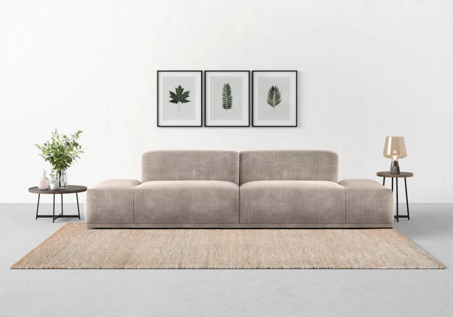 TRENDMANUFAKTUR Big-Sofa Braga, toller Sitzkomfort, Designsofa, in moderner günstig online kaufen