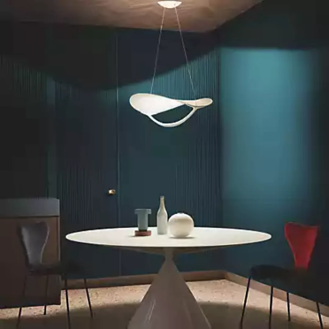 Foscarini Plena Pendelleuchte LED, weiß - dimmbar günstig online kaufen