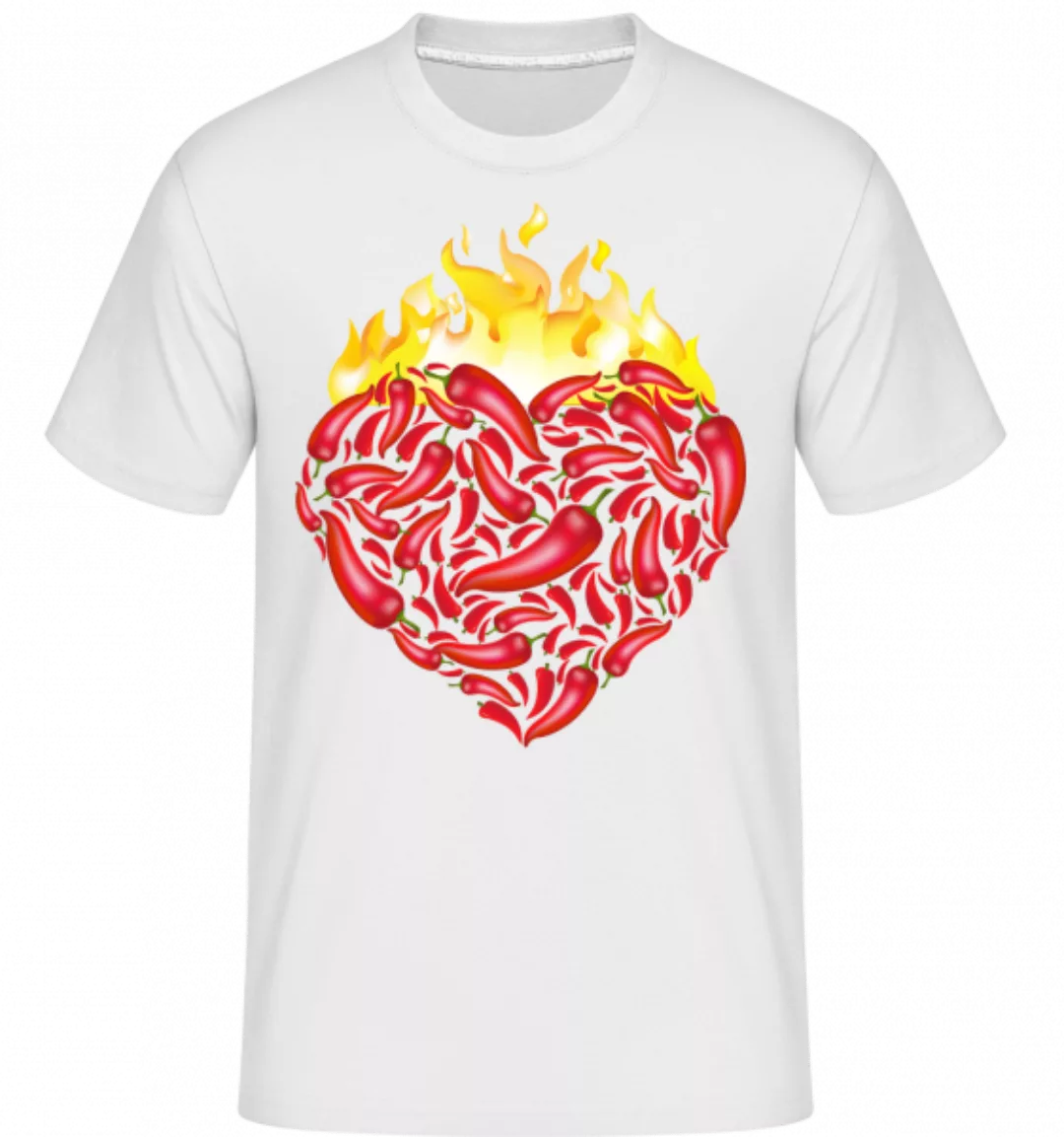 Chili Herz · Shirtinator Männer T-Shirt günstig online kaufen