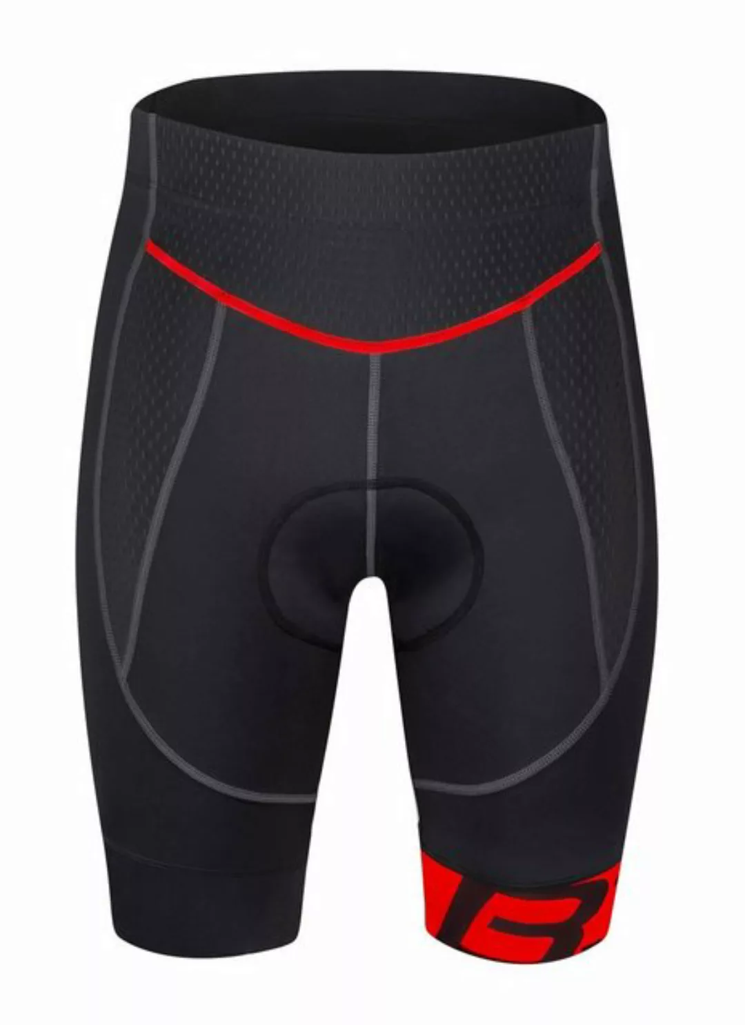 FORCE Fahrradhose shorts FORCE B30 schwarz-rot günstig online kaufen