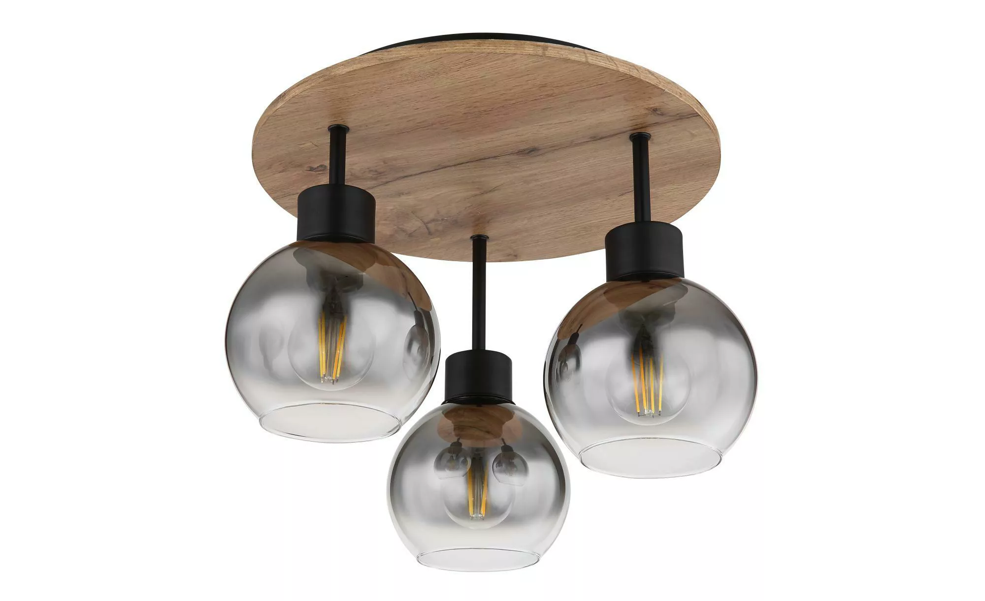 Globo Lighting Deckenleuchte   ¦ schwarz ¦ Maße (cm): B: 38 H: 30 T: 38.0 L günstig online kaufen