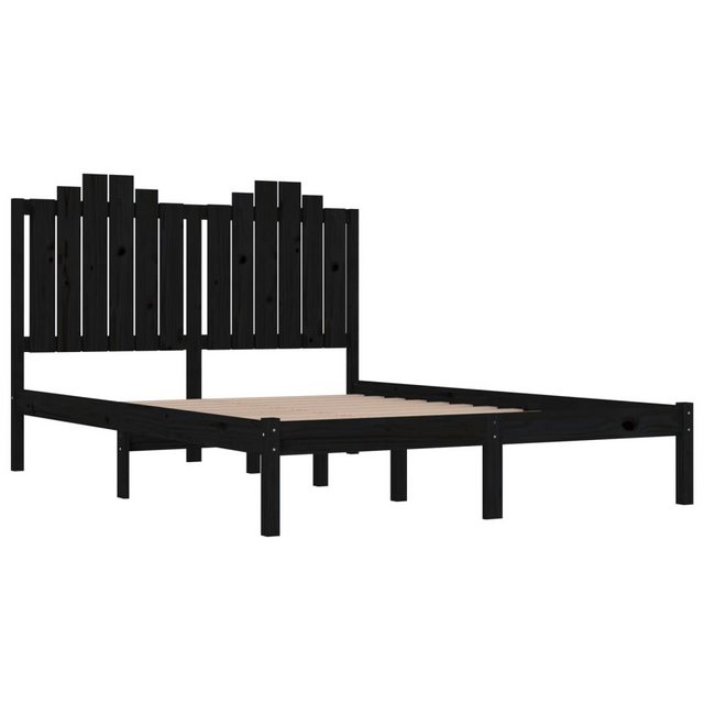 Vidaxl Massivholzbett Schwarz Kiefer 140x190 Cm günstig online kaufen