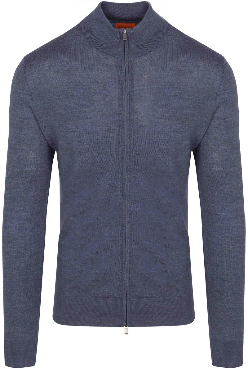 Suitable Cardigan Merino Denim Blau - Größe XL günstig online kaufen