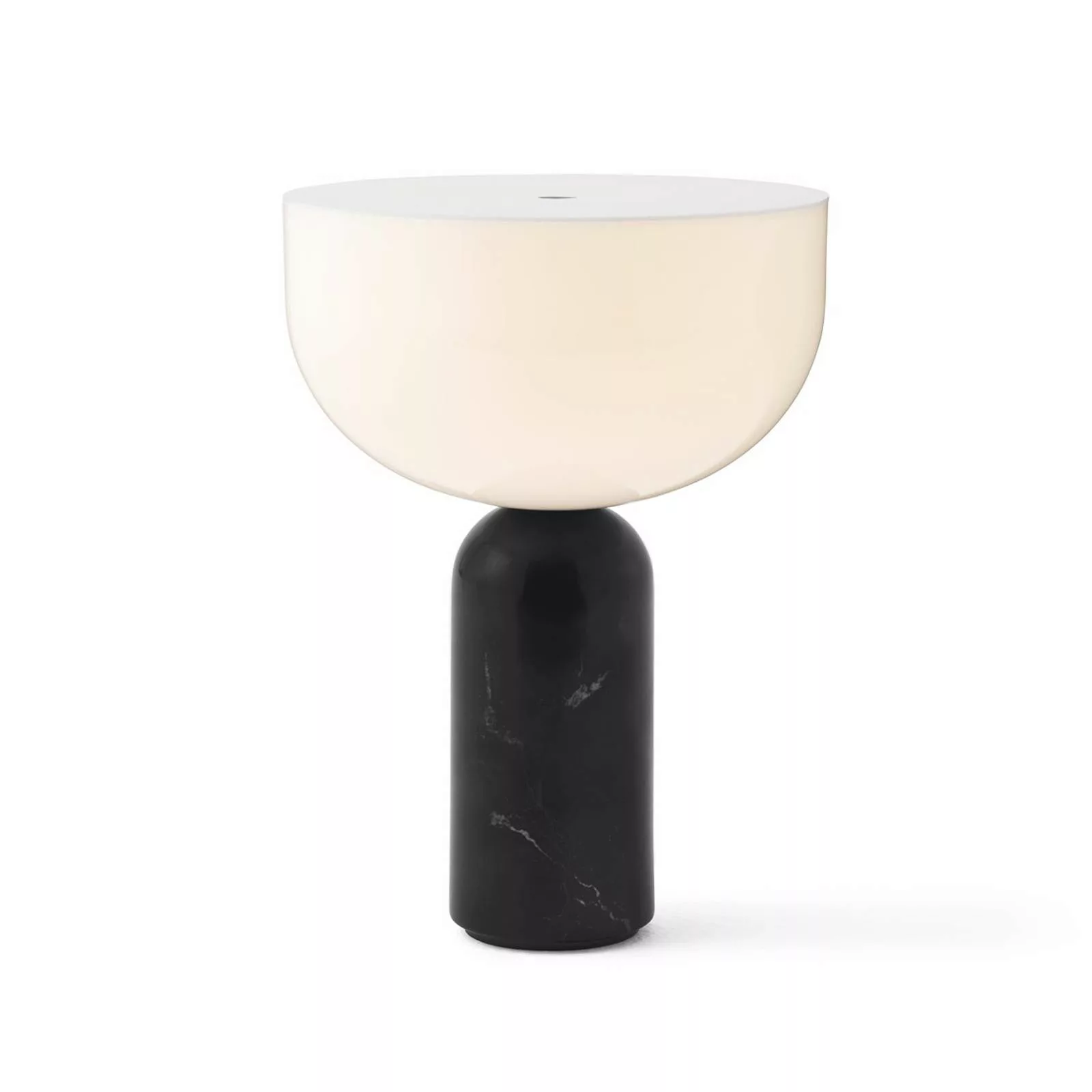 Schnurlosleuchte Kizu LED stein schwarz / Sockel Marmor - H 24 cm - NEW WOR günstig online kaufen