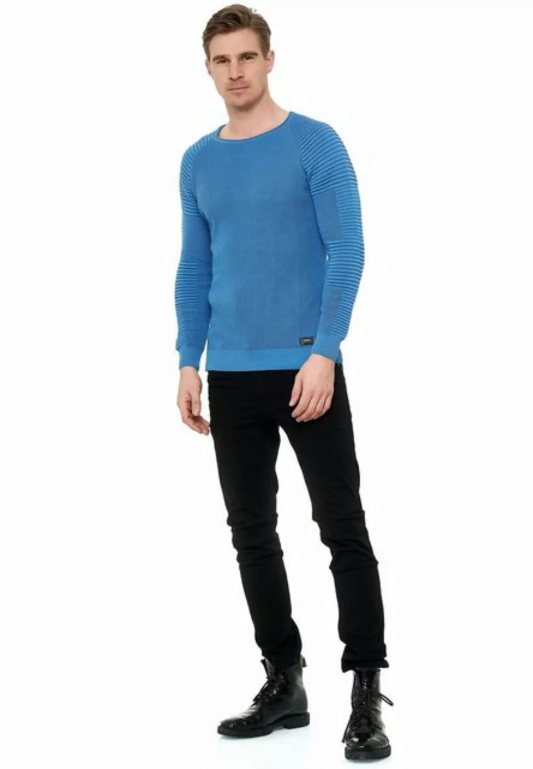 Rusty Neal Strickpullover, mit modernem Rundhalsausschnitt günstig online kaufen