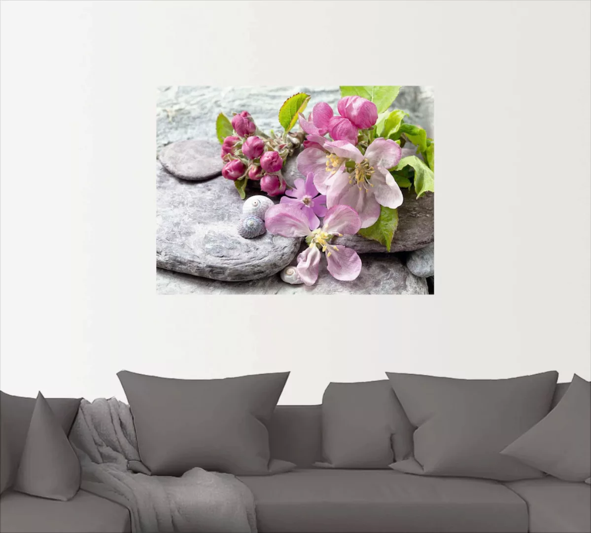 Artland Wandbild "Apfelblüten", Blumen, (1 St.), als Leinwandbild, Poster, günstig online kaufen