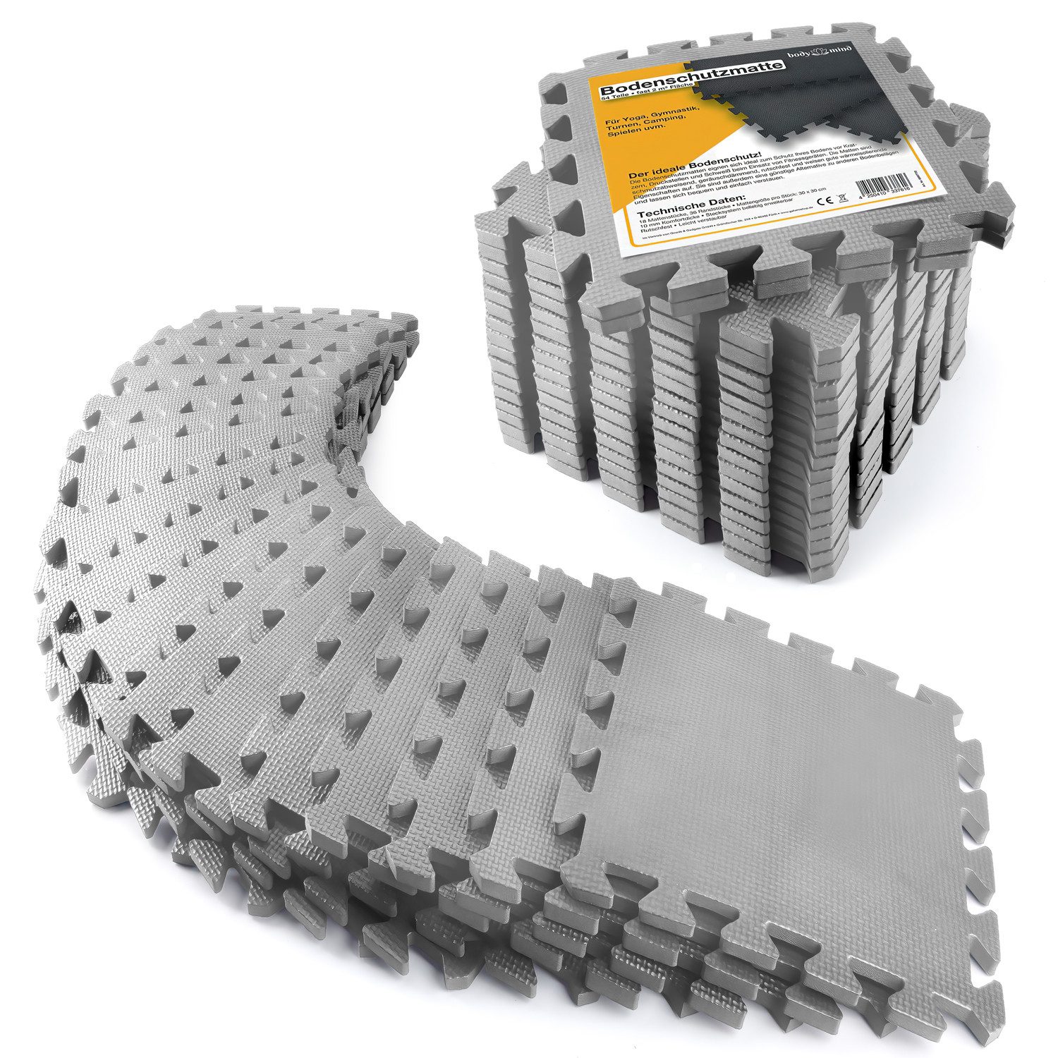 Body & Mind Bodenschutzmatte Sport Puzzlematte, günstig online kaufen