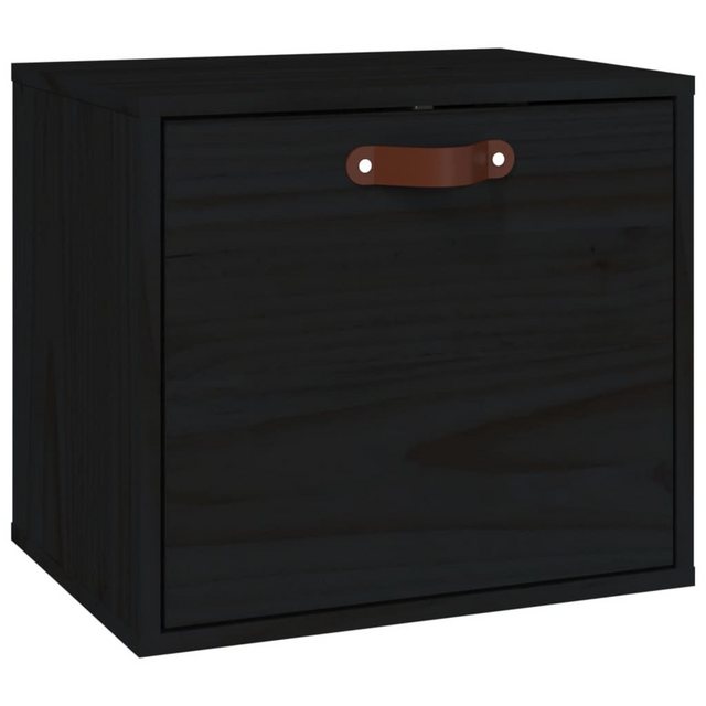 Vidaxl Wandschrank Schwarz 40x30x35 Cm Massivholz Kiefer günstig online kaufen