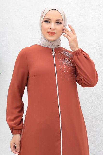 MODAMİHRAM Maxikleid Reißverschluss Chiffon Abaya Mantel günstig online kaufen