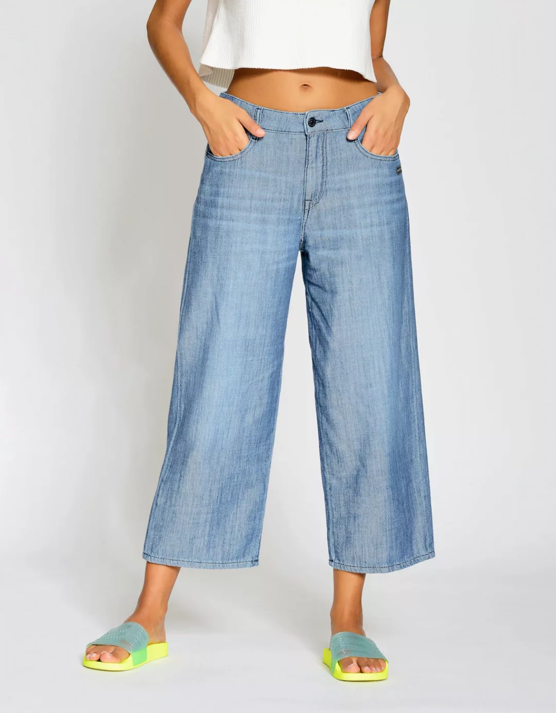 GANG Weite Jeans 94CAROL besonders weiche Denim Qualität günstig online kaufen