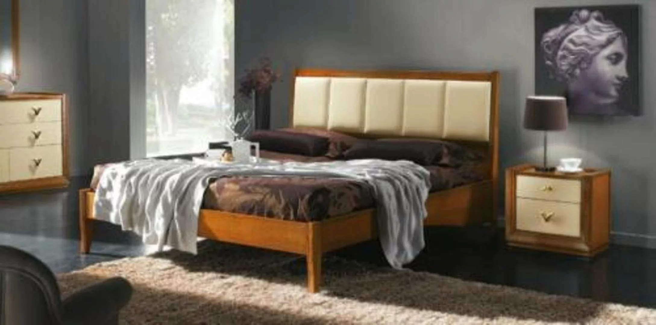 JVmoebel Bett, Bett Doppelbetten Modernes Bettgestell Betten Hotel Schlafzi günstig online kaufen