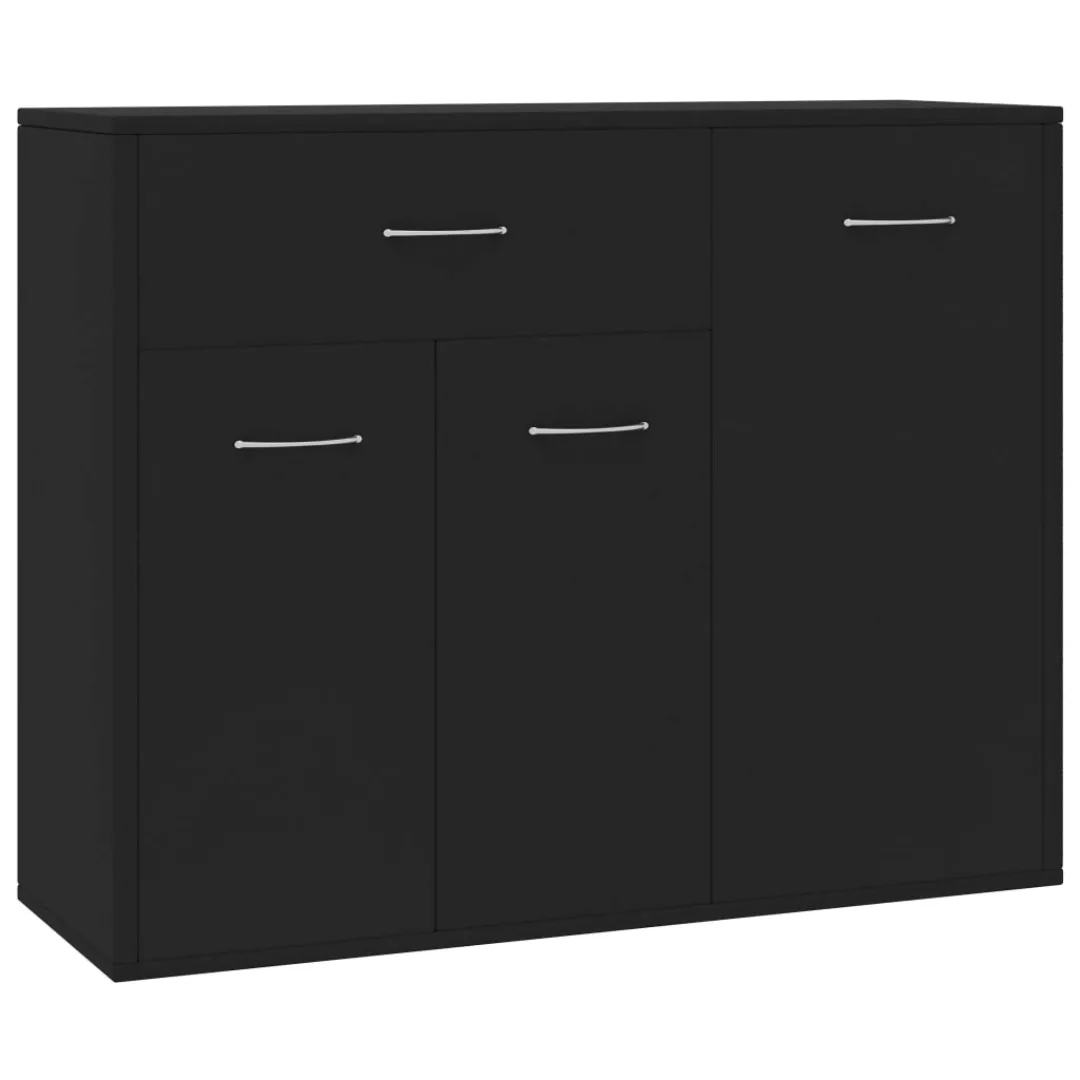 Sideboard Schwarz 88×30×70 Cm Spanplatte günstig online kaufen