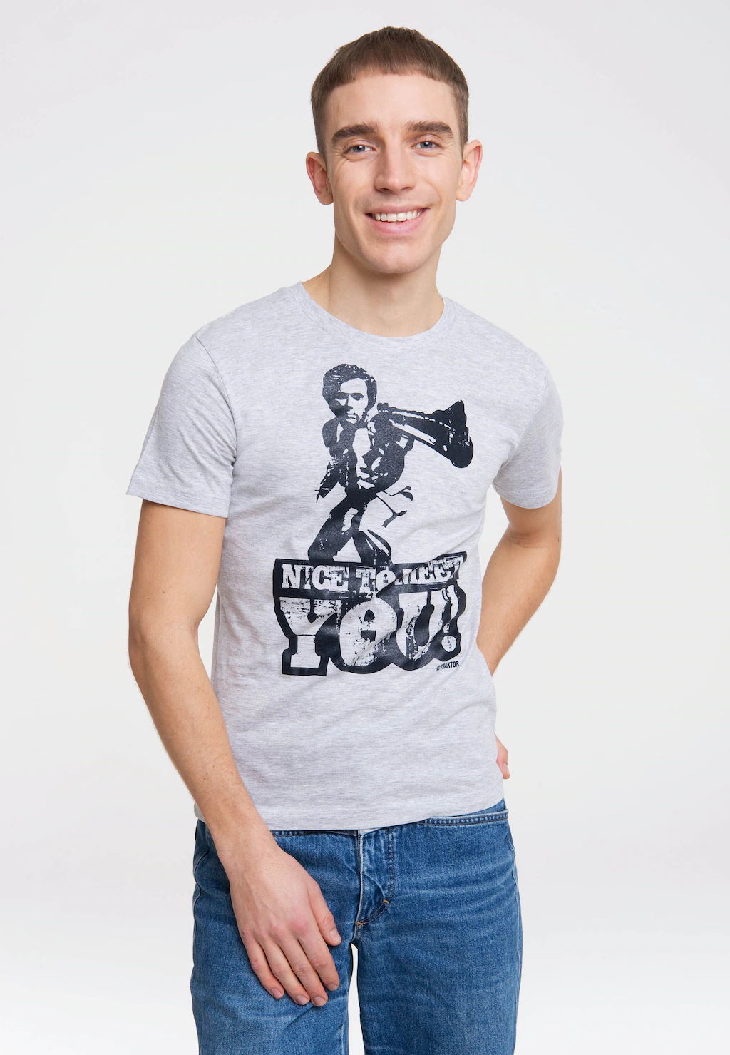 LOGOSHIRT T-Shirt "NICE TO MEET YOU", mit Dirty Harry-Print günstig online kaufen