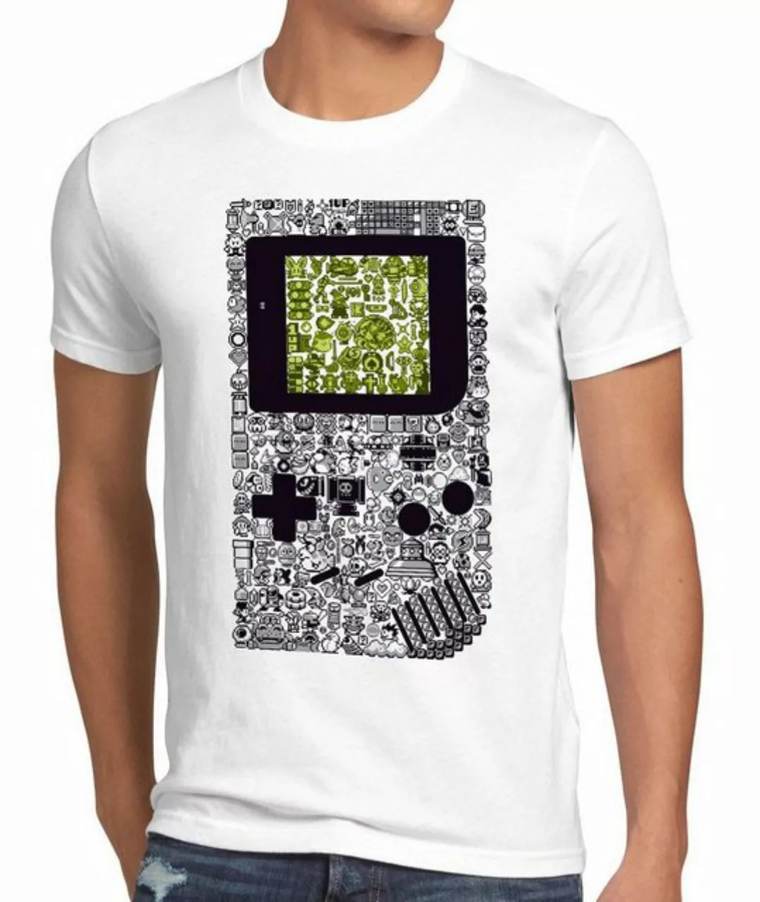 style3 T-Shirt 8Bit Gamer retro game boy snes wii luigi yoshi n64 classic günstig online kaufen