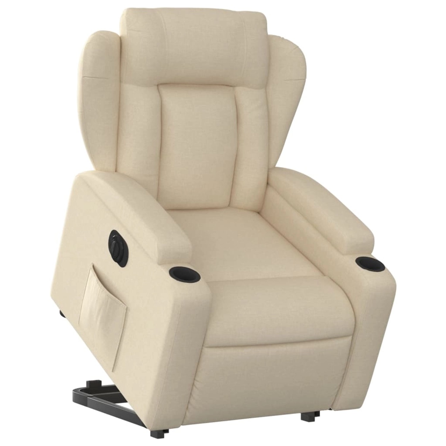 vidaXL Relaxsessel mit Aufstehhilfe Elektrisch Creme Stoff Modell 9 günstig online kaufen