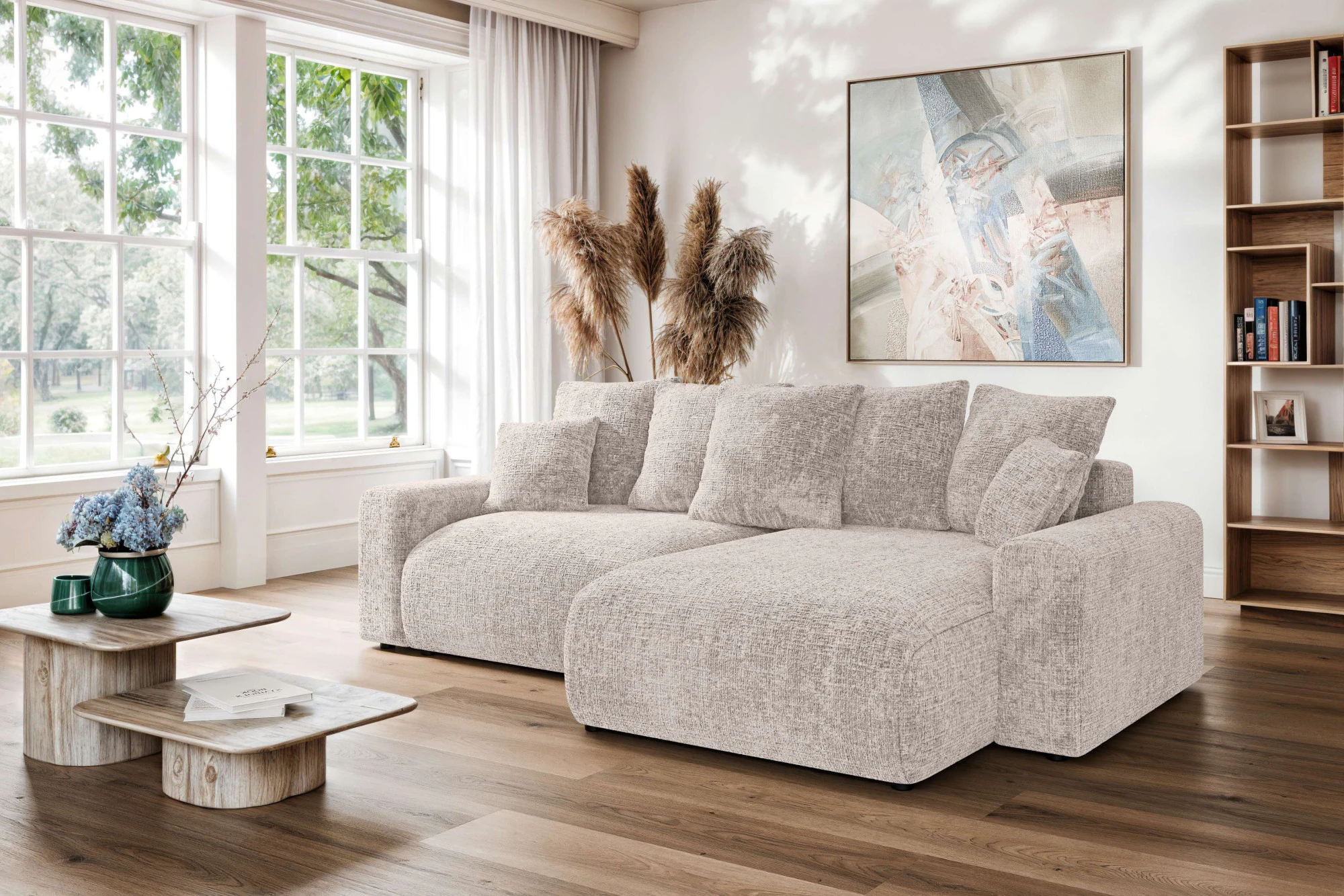 Home affaire Ecksofa "LAKESIDE klein mit Bettfunktion und Bettkasten, B/T/H günstig online kaufen