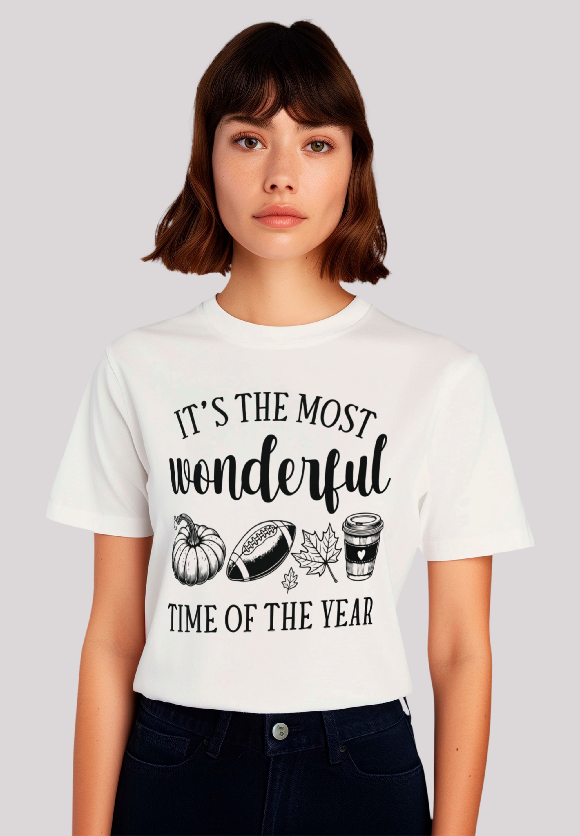 F4NT4STIC T-Shirt "Fall Herbst its the most wonderful time of the year", Pr günstig online kaufen