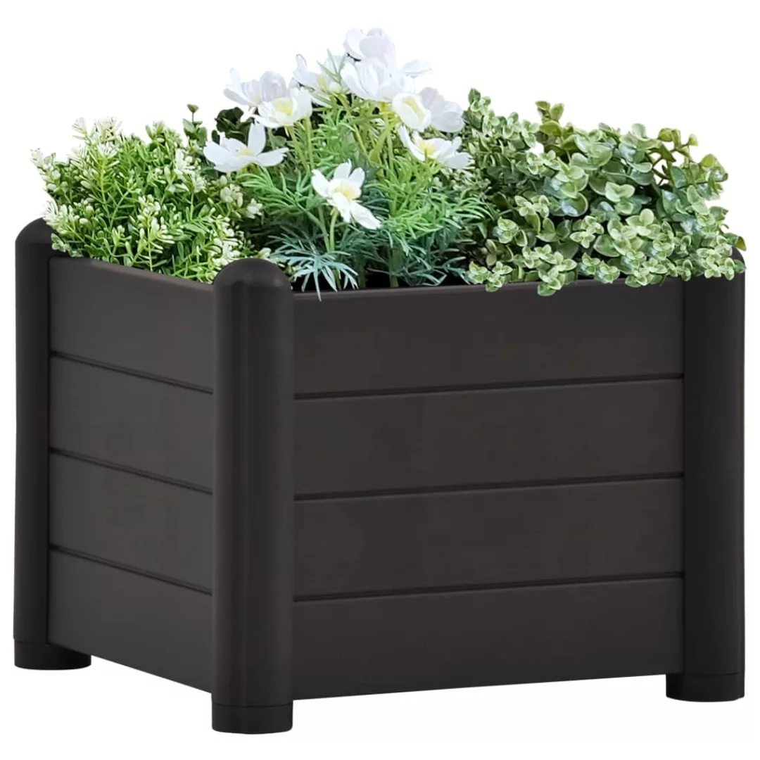 Garten-hochbeet Pp Anthrazit 43x43x35 Cm günstig online kaufen