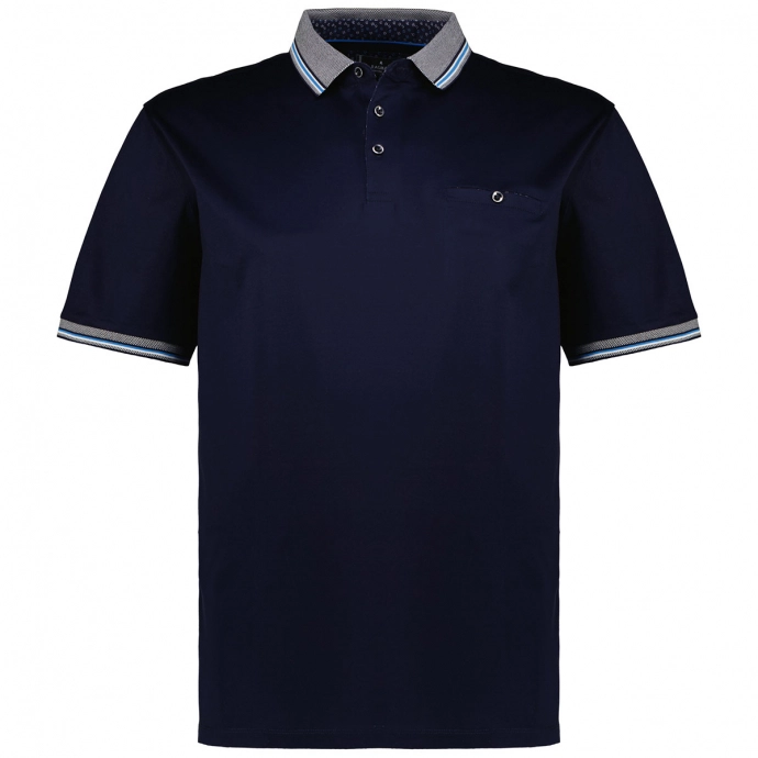 RAGMAN Poloshirt aus mercerisiertem Baumwoll-Jersey günstig online kaufen