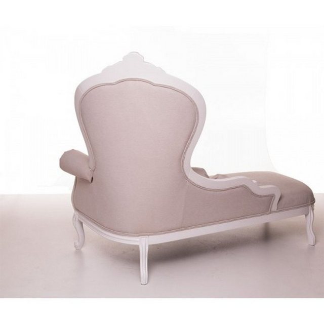 Casa Padrino Chaiselongue Luxus Barock Chaiselongue Creme / Altweiß Möbel - günstig online kaufen