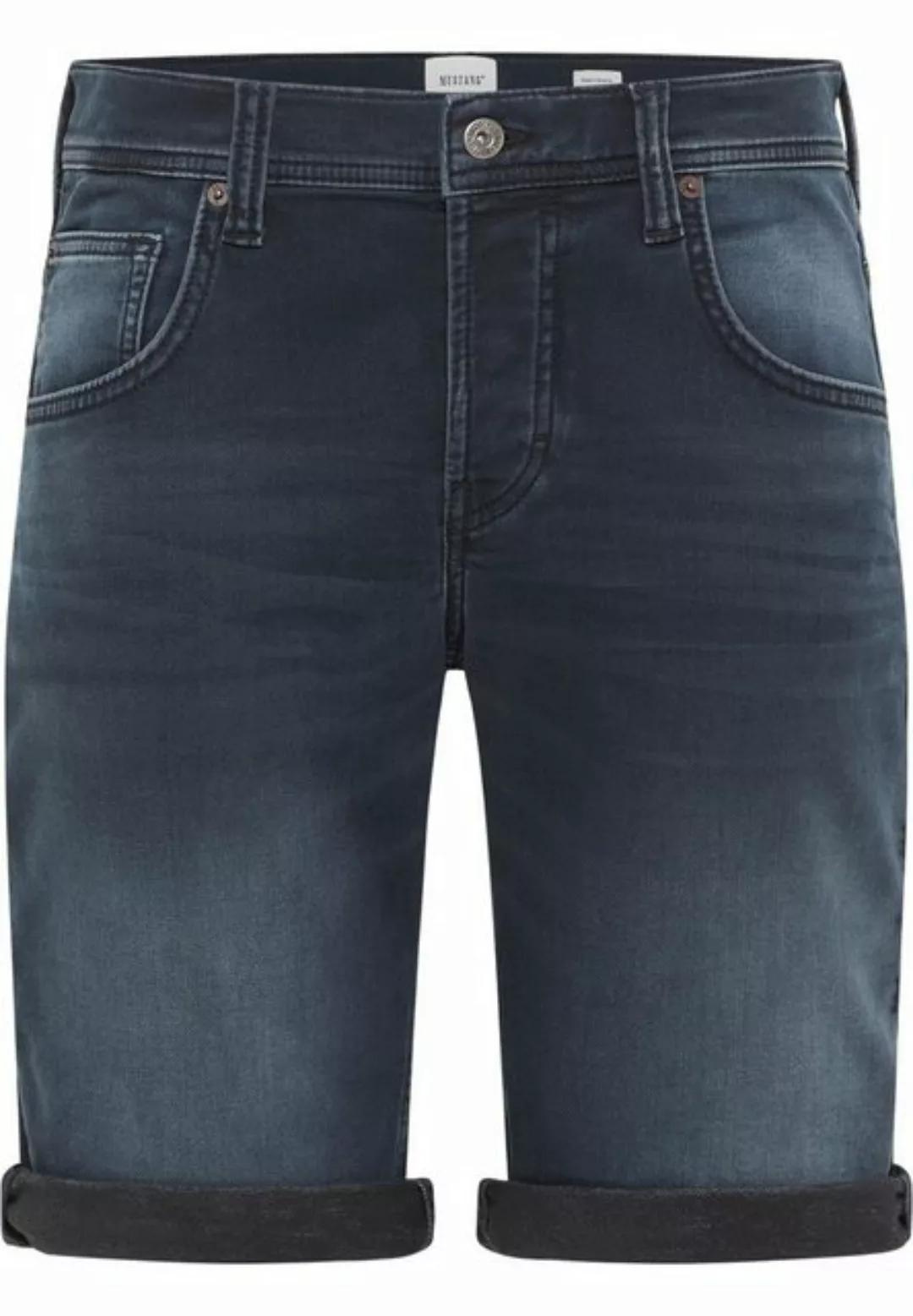 Mustang Herren Jeans Short CHICAGO - Grau - Grey Denim günstig online kaufen