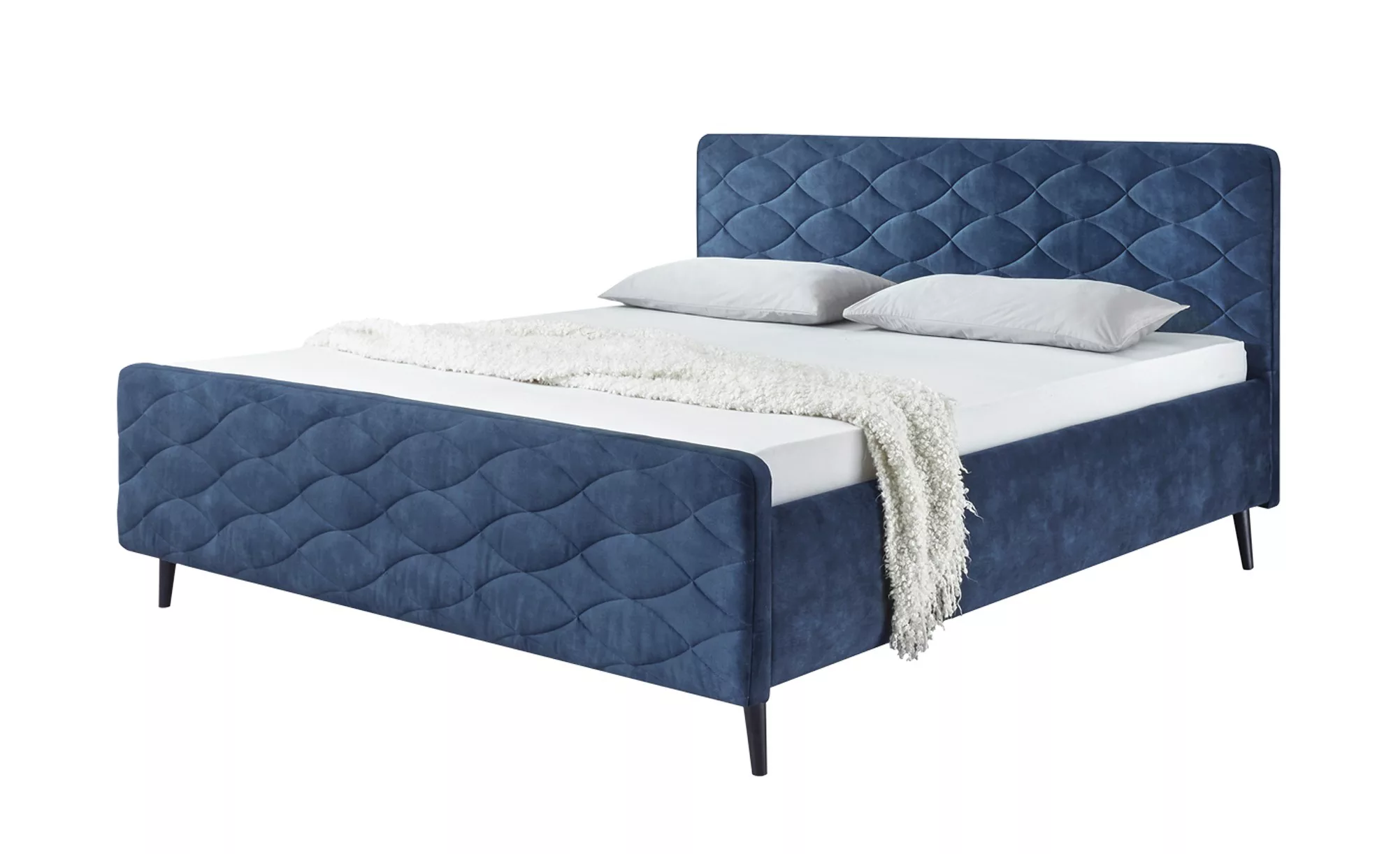 meinBett Polsterbettgestell - blau - 189 cm - 102 cm - Betten > Doppelbette günstig online kaufen