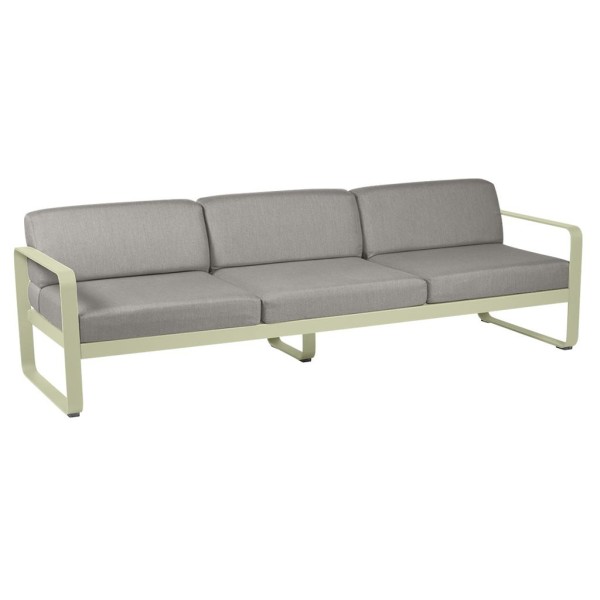 Bellevie 3-Sitzer Lounge-Sofa 65 Lindgrün B8 Taupegrau günstig online kaufen