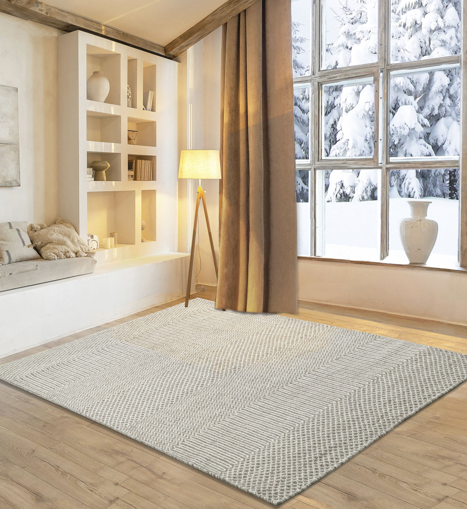 my home Wollteppich »Edling«, rechteckig, 10 mm Höhe, Handweb Teppich, rein günstig online kaufen