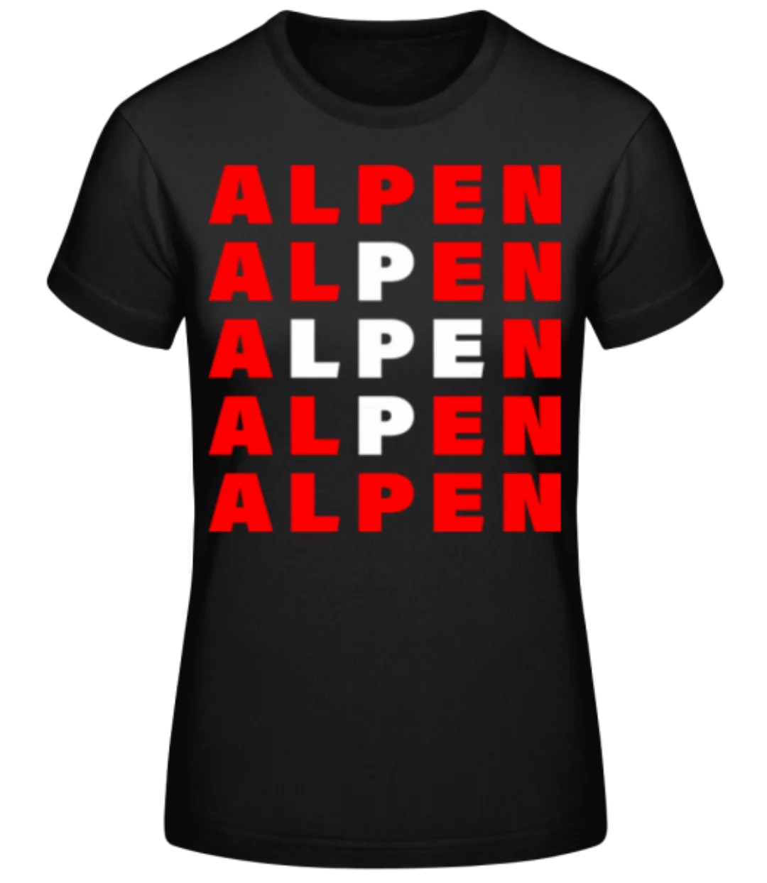 Alpen Schweiz Flagge · Frauen Basic T-Shirt günstig online kaufen