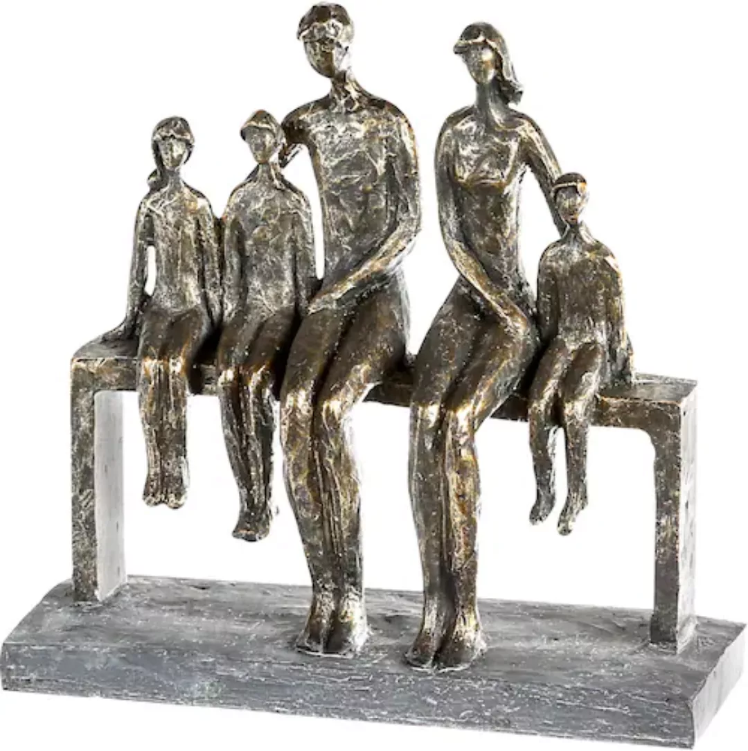 Casablanca by GILDE Skulptur We are family bronze/silber günstig online kaufen