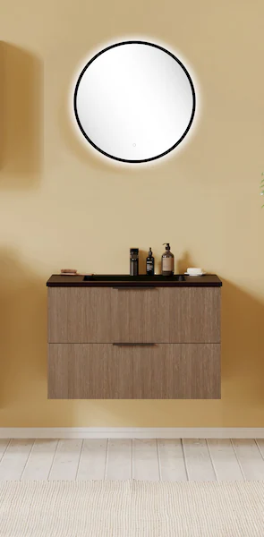 welltime Badmöbel-Set "Welltime, York Waschtisch-Set 80 cm, weißes oder sch günstig online kaufen