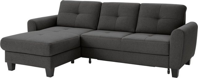 sit&more Ecksofa "Varese L-Form", mit Federkern, wahlweise mit Bettfunktion günstig online kaufen