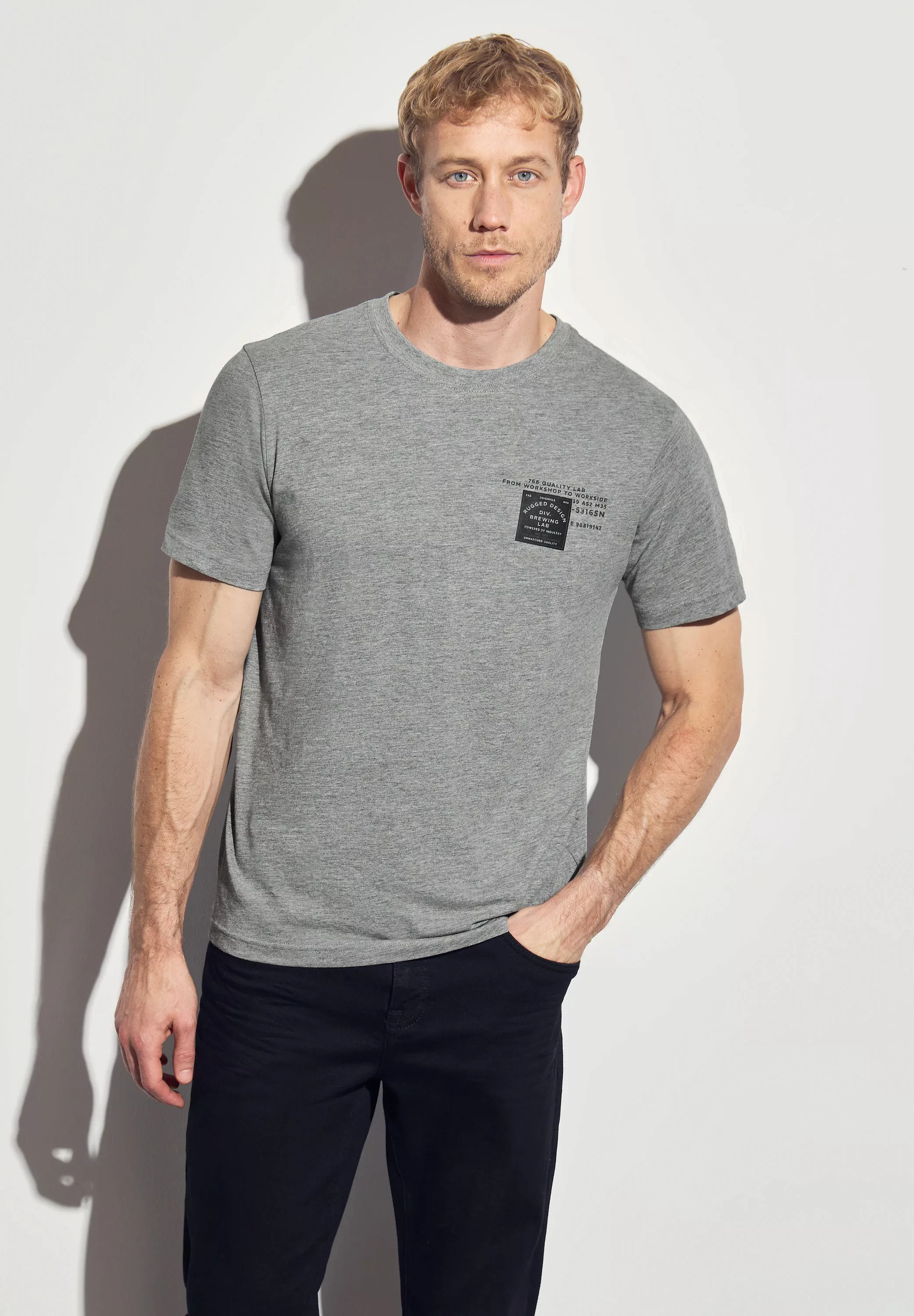 STREET ONE MEN T-Shirt, aus reiner Baumwolle günstig online kaufen